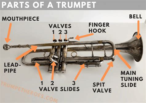 trumpet parts diagram